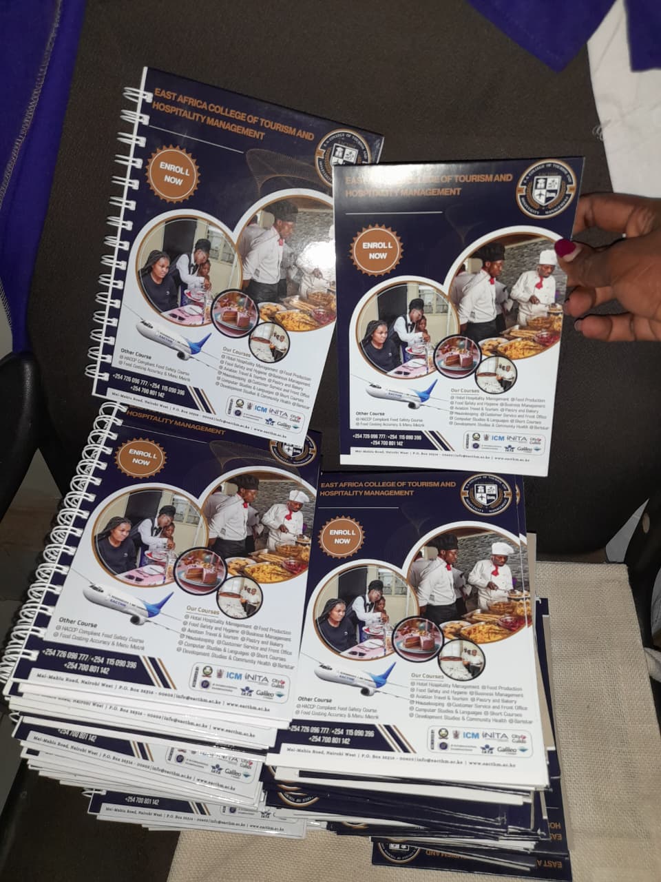 Hardcover Spring Notebook Branding in Nairobi